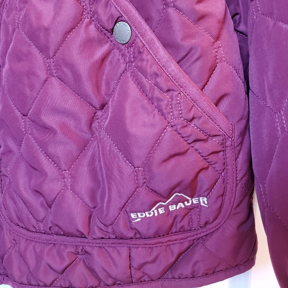 Eddie Bauer Burgundy Zip Up - Picture 2 of 4